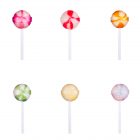 3 flavours ball lollipops