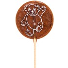 65g flat lollipop - teddy bear - cola flavour
