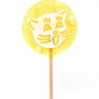 65g flat lollipop - cat - Lemon