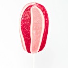 125g flat lollipop - Raspberry flavour