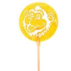 65g flat lollipop - Monkey - Lemon flavour